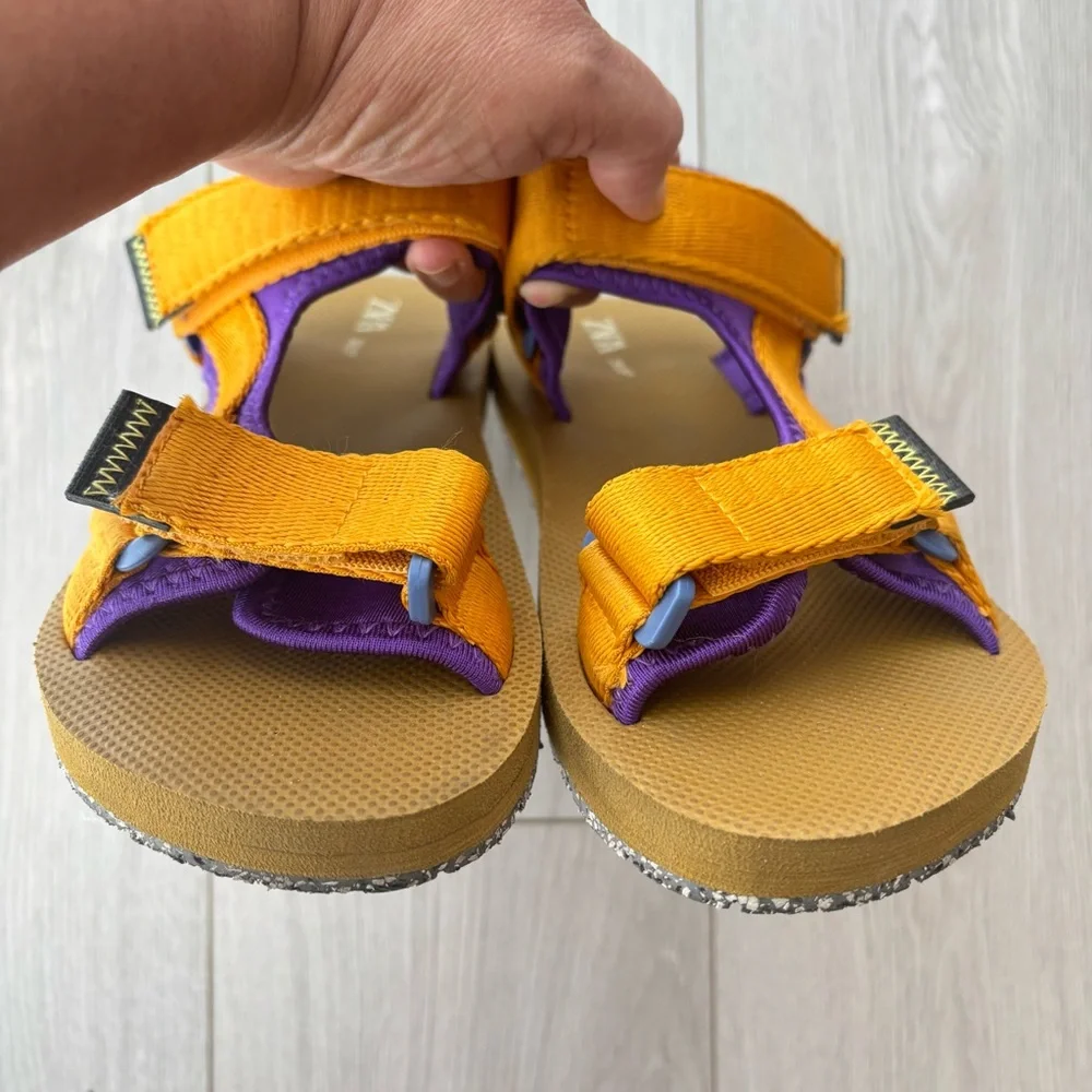 ZARA Women’s Multicolour Technical Sandals Size 36/37 Adjustable Pre-Owned - Picture 12 of 15